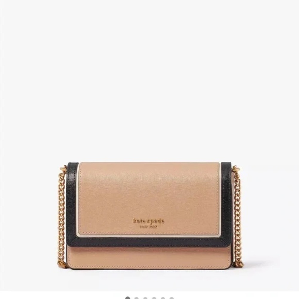 Kate Spade Beige and Black Crossbody Bag